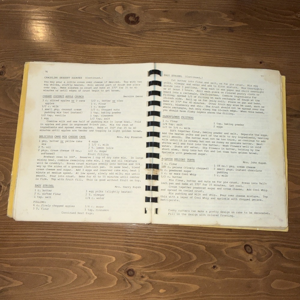 VTG St. Joseph's Church Womens Cookbook Food Kellnersville, Wisconsin‎ 1977 - Picture 3 of 3